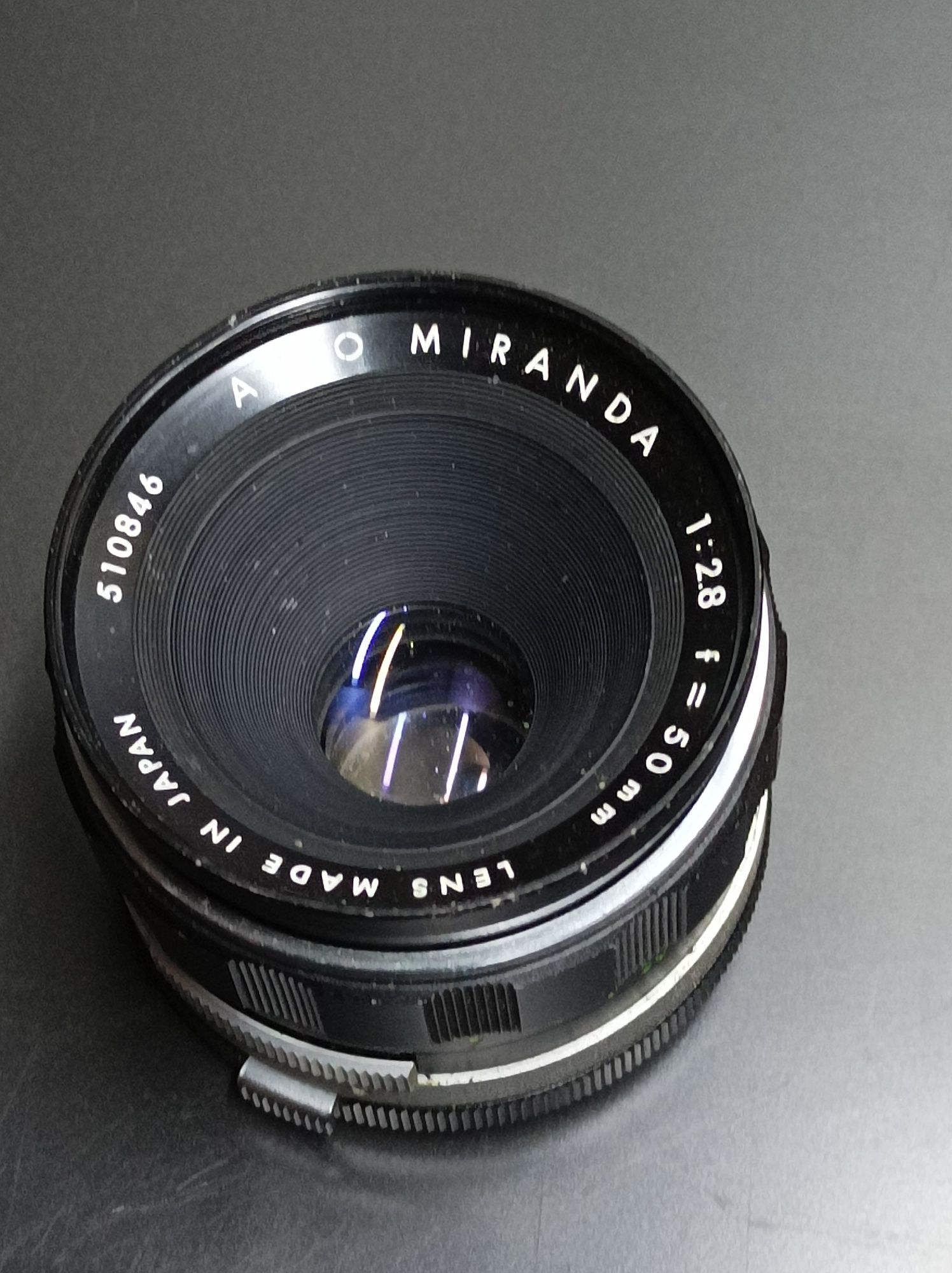 Obiektyw Auto Miranda f:50mm./1:2.8. Tanio!