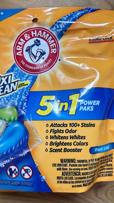 Kapsułki do prania Arm & hammer do białego piękny zapach z USA