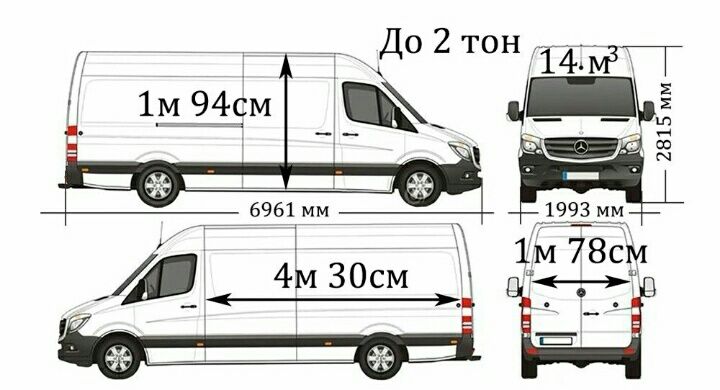 Вантажні перевезення до 2 т. по всій Україні