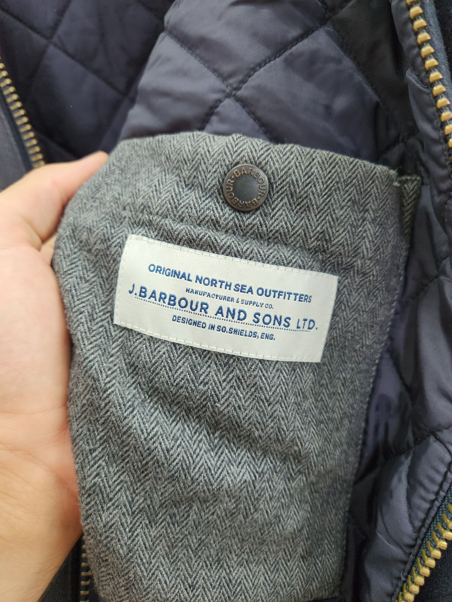 Шерстянная куртка пальто Barbour Chingle Jacket