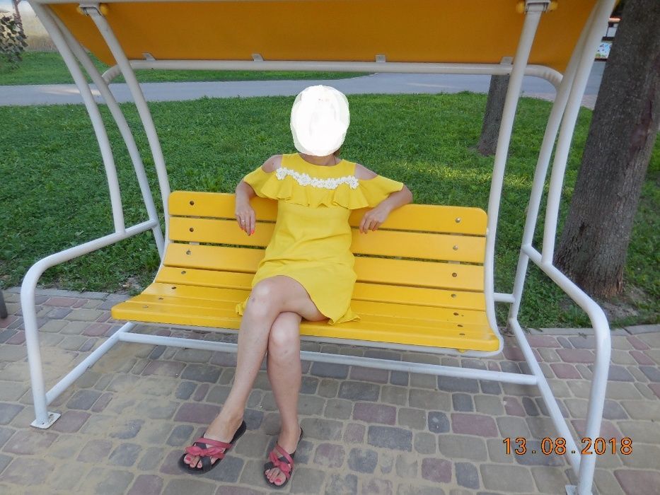 Платье льняное женское