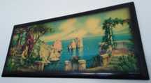 Quadro antigo com bonita paisagem