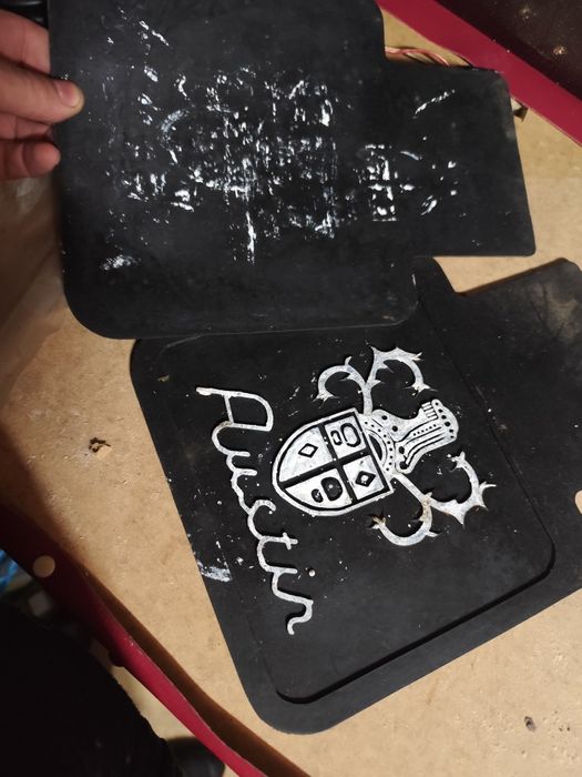 Palas de roda de carro antigo