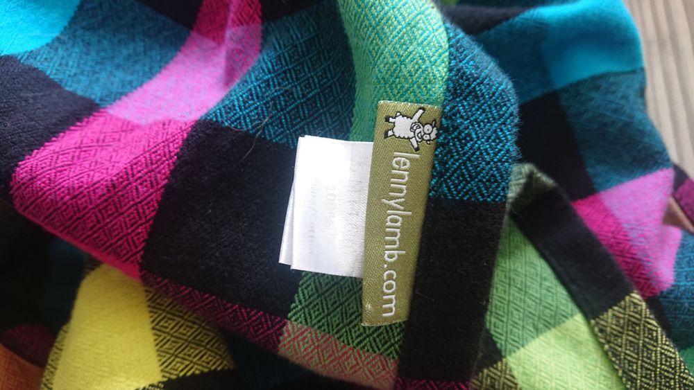 Chusta tkana do noszenia LennyLamb diamentowa krata 4,6 m