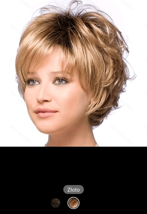 Peruka Pixie krótką jasny braz nr . 7