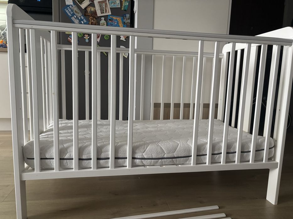 Lożeczko dziecięce woodies star cot z materacem