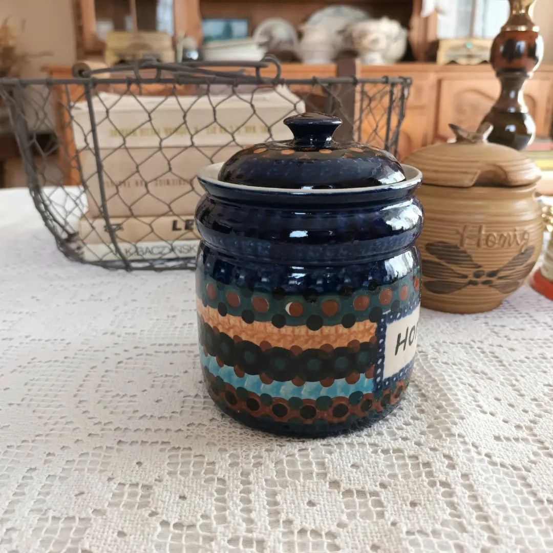 Ceramiczny pojemnik na miód Niemcy handmade