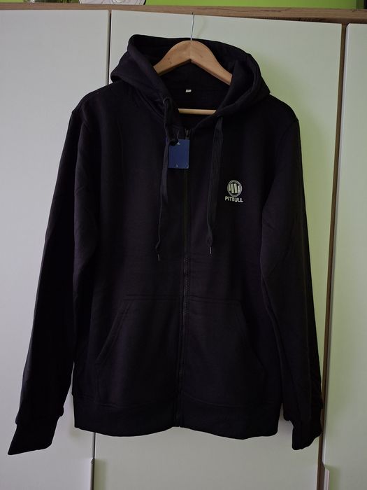 Bluza męska ocieplana z kapturem zapinana