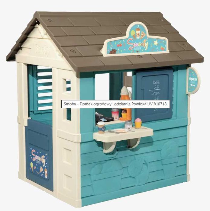 Smoby - Domek ogrodowy Lodziarnia Powłoka UV 810718