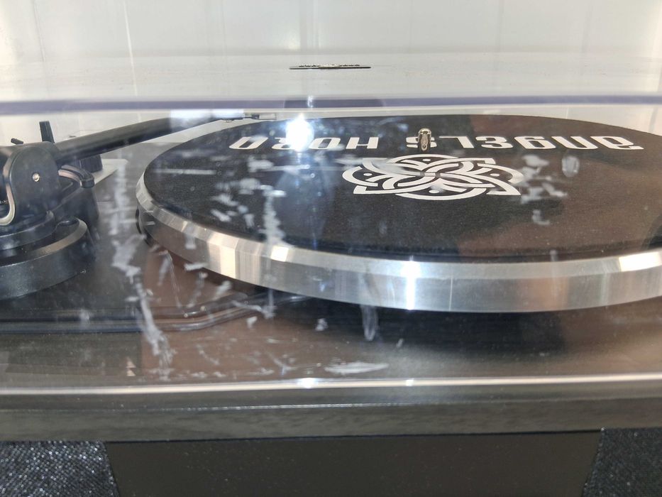 C094 Angels Horn HP-H019 Hi-Fi GramophoneSystem Z Pokrywą I Głośnikami