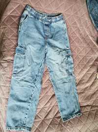 Spodnie jeansy loose chłopięce 158 HM