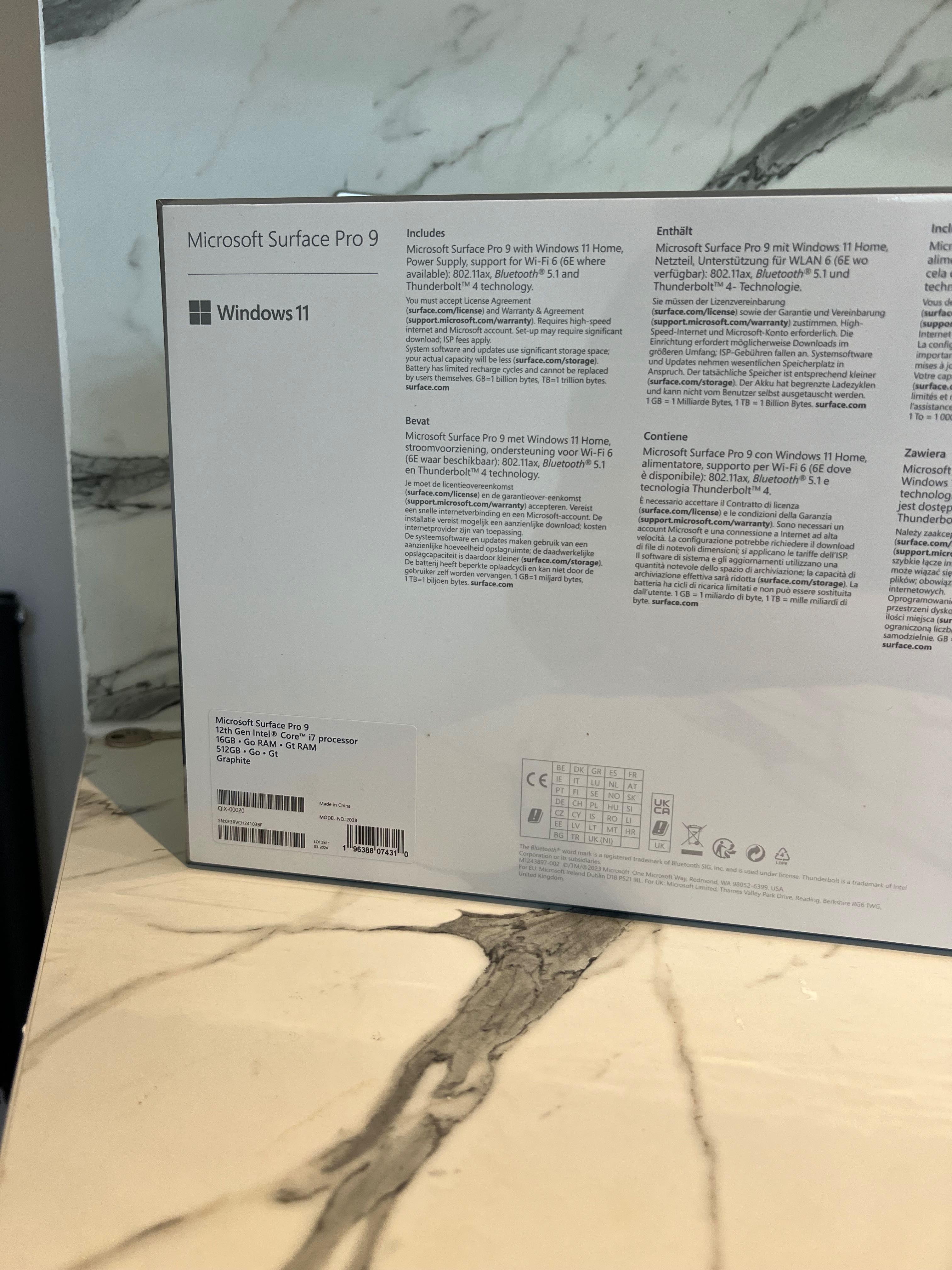 Ультрабук/MICROSOFT Surface Pro 9/i7/16GB/512 GB SSD/Новий/Ноутбук/New