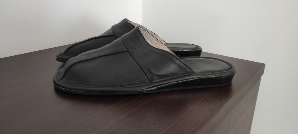 Kapcie damskie męskie skórzane rozmiar 40