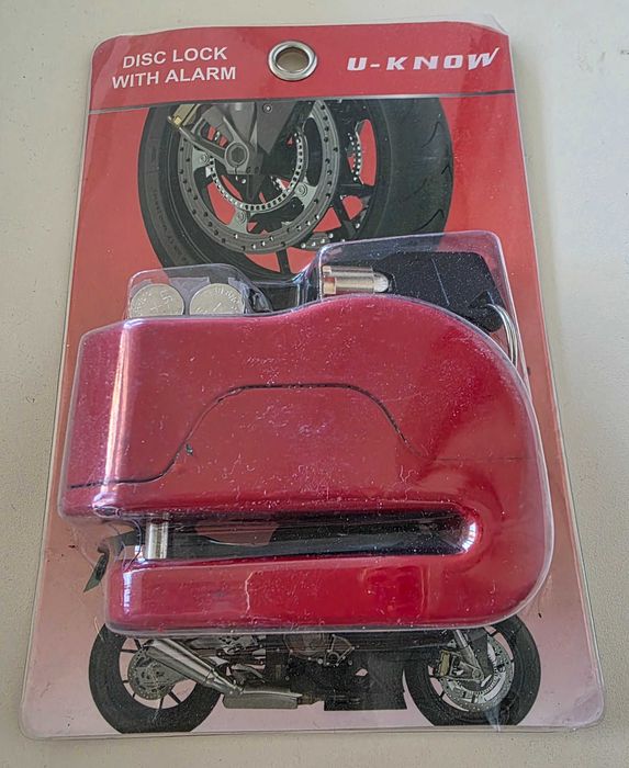 Продам замок противоугонный со звуком доя мопеда, велосипеда.
