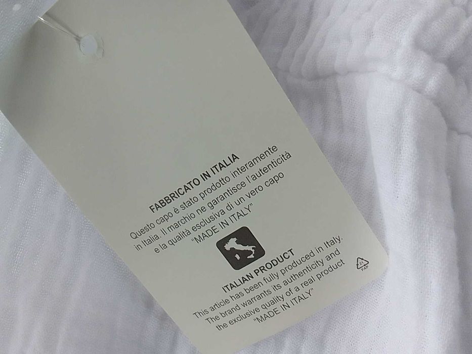 Białe spodnie szerokie muślin 100% bawełna cotton muślinowe S M L uni