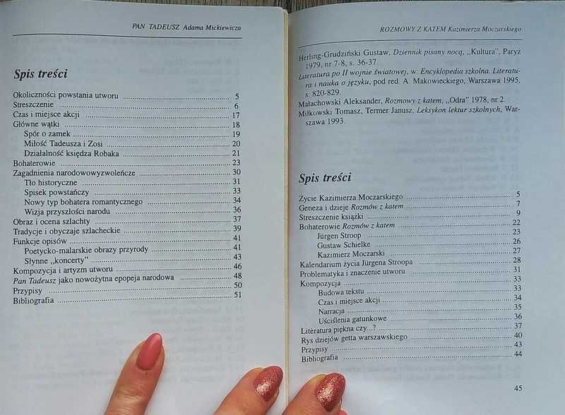 Biblioteczka opracowań streszczenia lektur Wesele Przedwiośnie Pan Tad