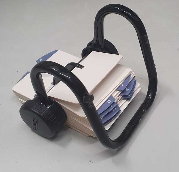 Rolodex arquivador de cartões de visita rotativo