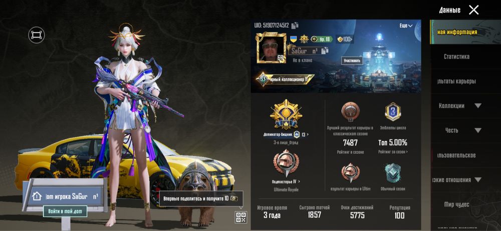 Акаунт в пабг.