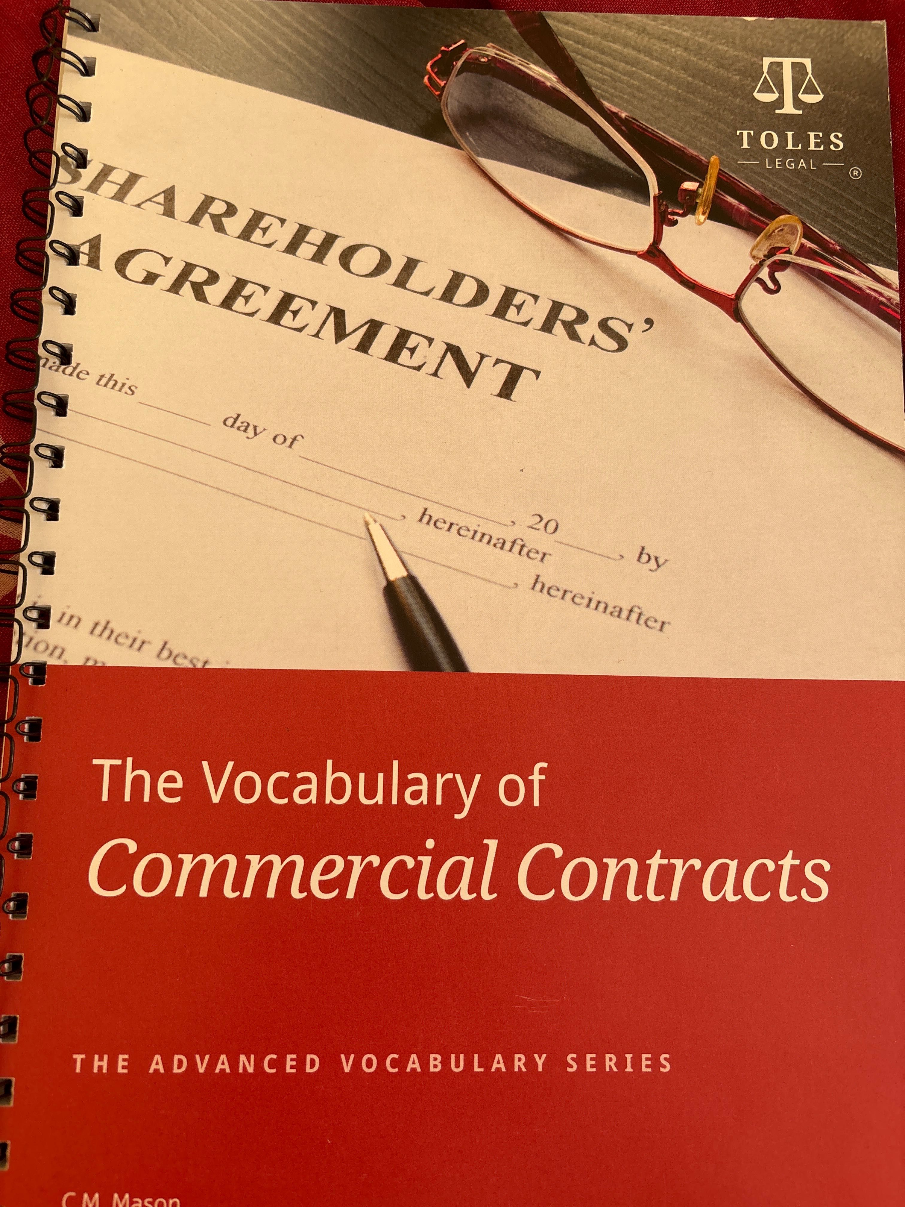 Vocabulary of commercial contracts