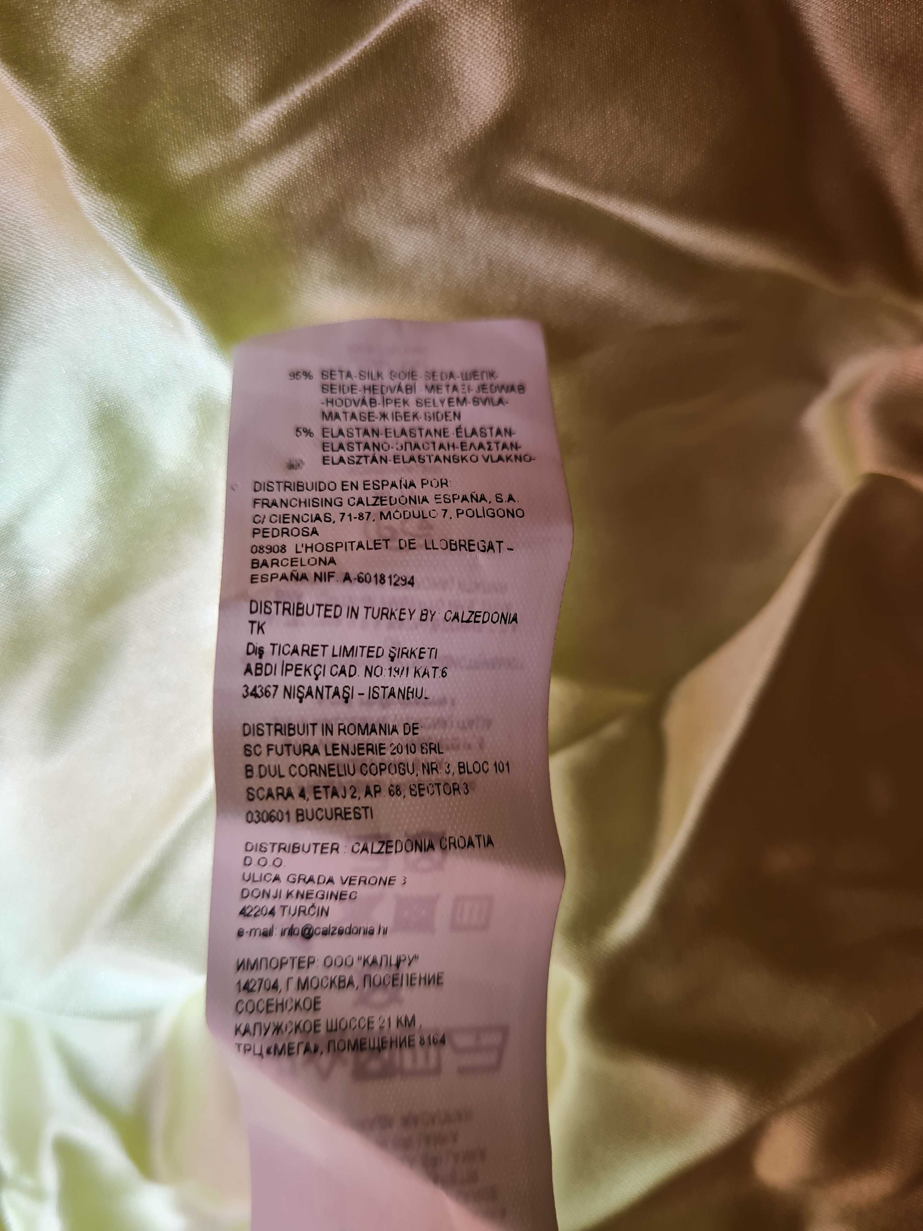 Intimissimi rozm M jedwabna halka koszula piżama koronkowa jedwab nowa