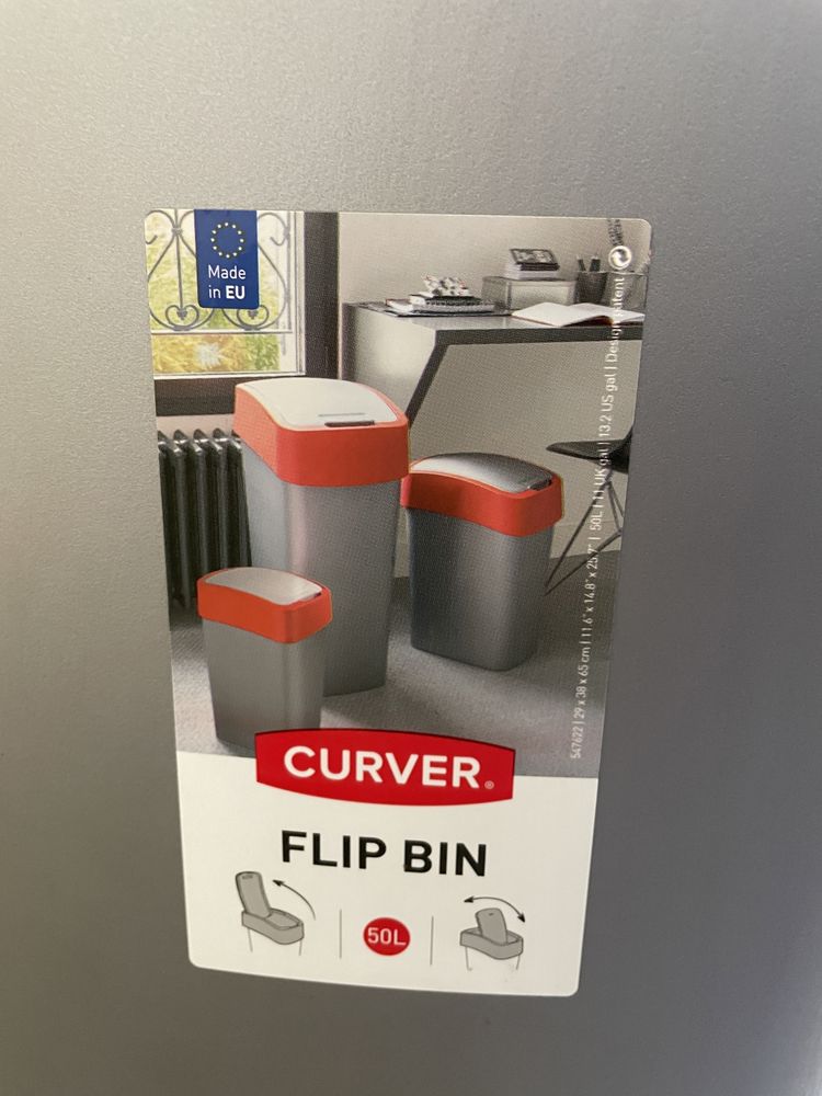 Kosze na śmieci 50 l x 3 150 l  Curver FLIP BIN
