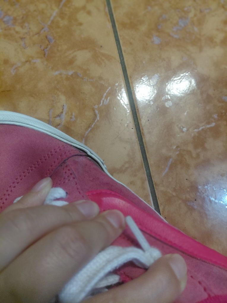 Рожеві кеди Vans, довжин устілки 24.5, р. 37-38