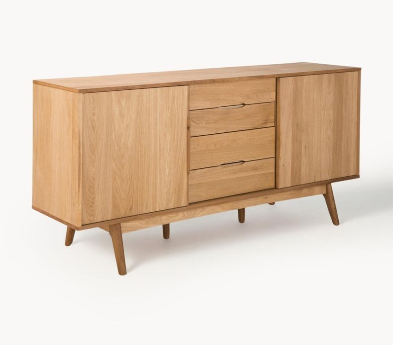 Komoda z fornirem z drewna dębowego Bettina Westwing Collection