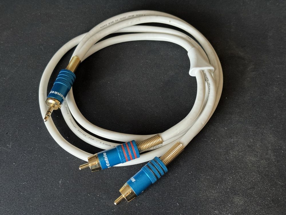 Kabel maly jack - 2 x RCA Monkey Cable