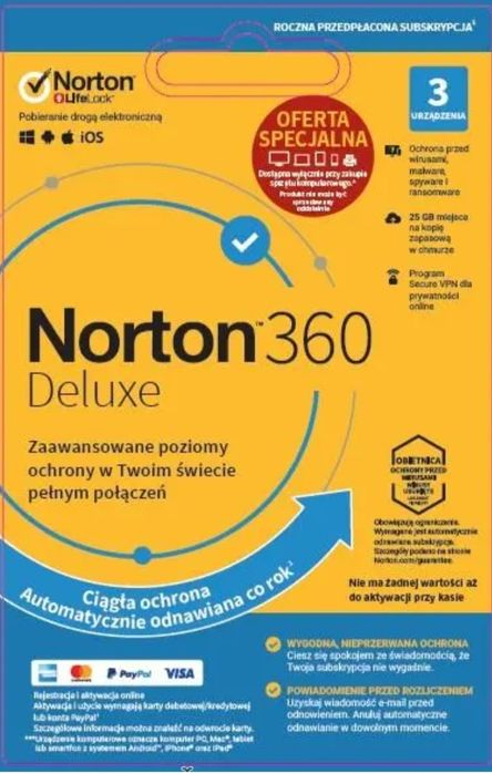 Antywirus Norton 360 Deluxe