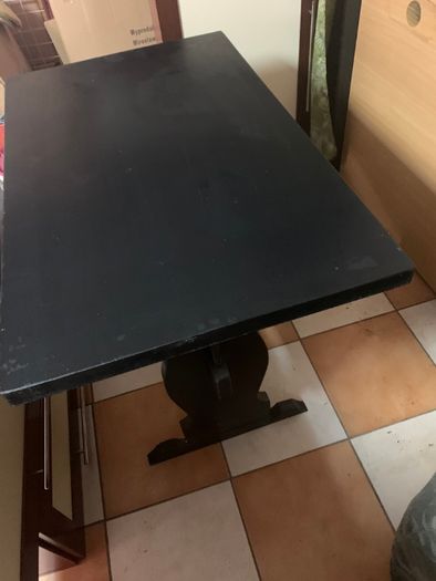 Stół czarny - drewniany