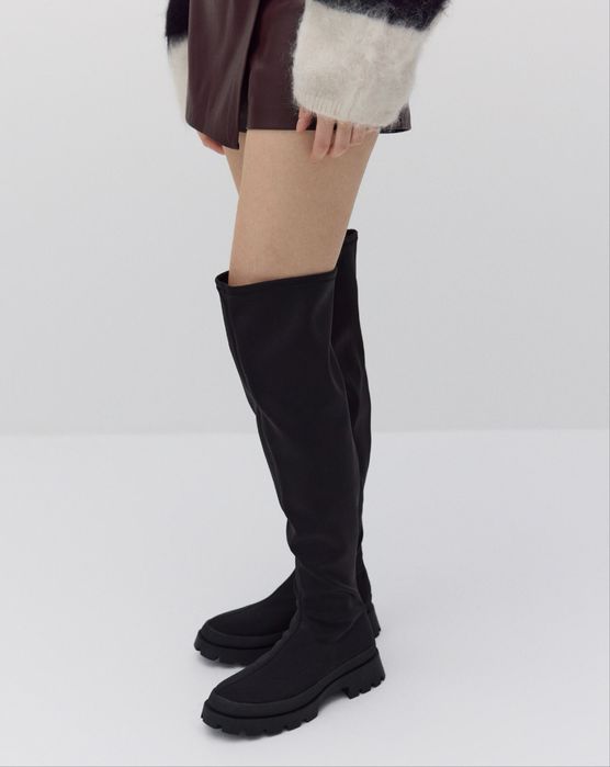 Еластичні сапоги ботфорти Reserved