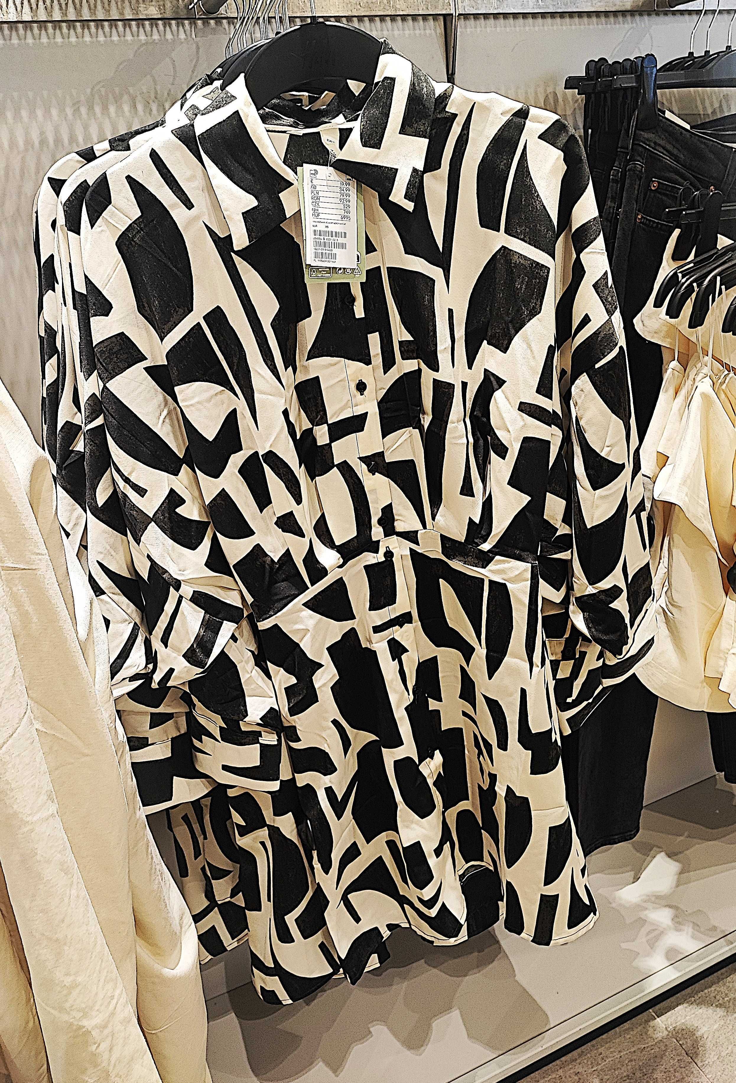 H&m sukienka kimono szerokie rękawy 34 xs