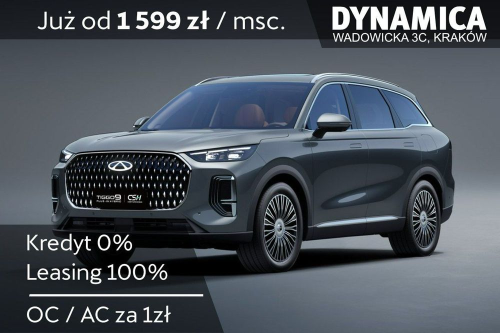 Chery Tiggo 9 PRESTIGE - 428KM - 1.5 T-GDI - Rocznik 2025