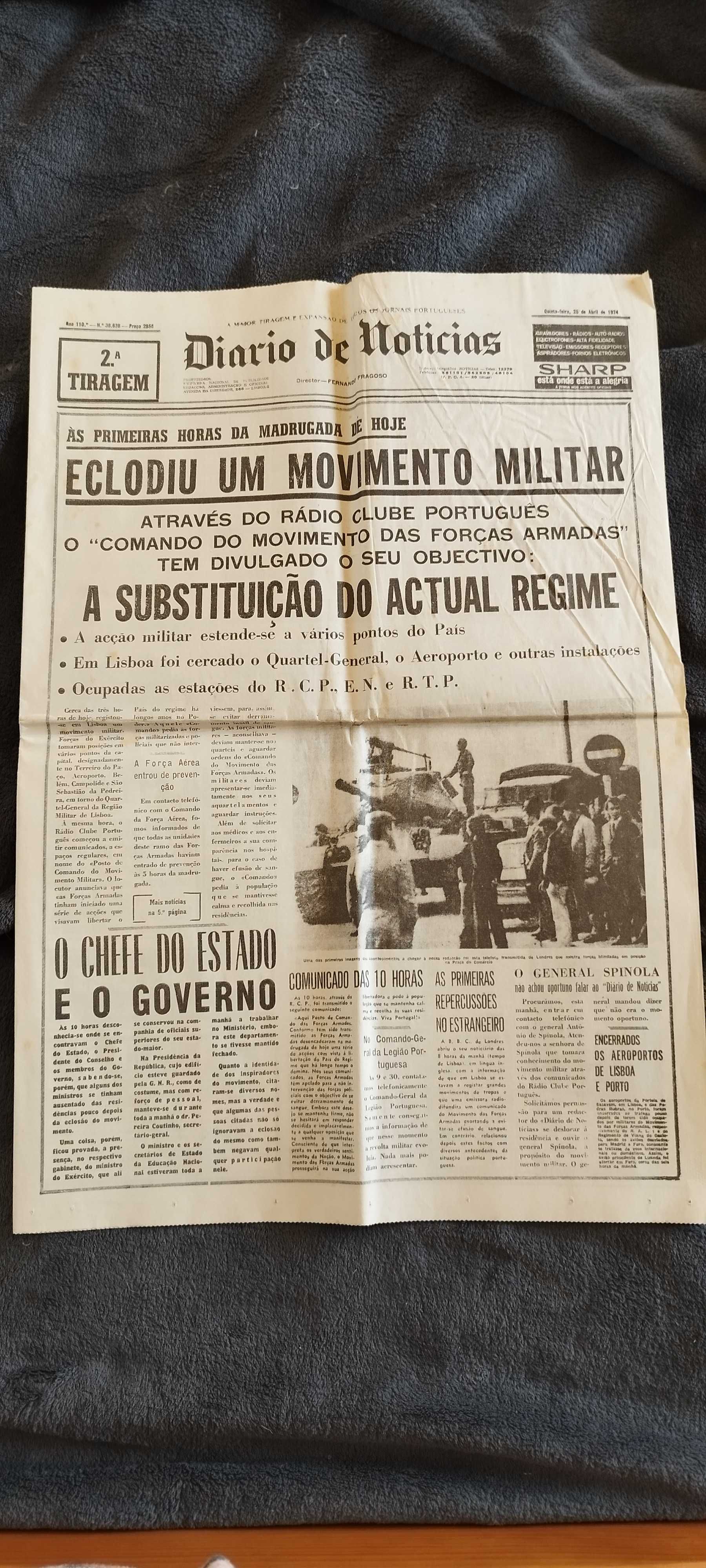 Diário de notícias 25 abril 1974