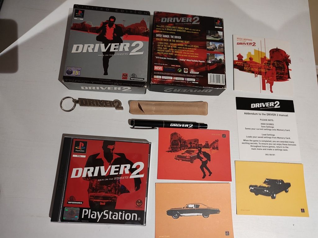 Driver 2 PS1 edycja kolekcjonerska 3xA komplet