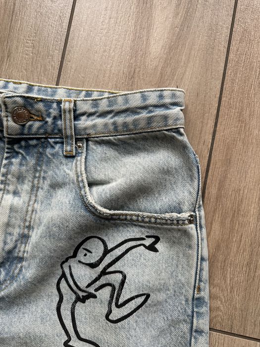 Jeansy carrot Keith Harring Zara roz. 38 M