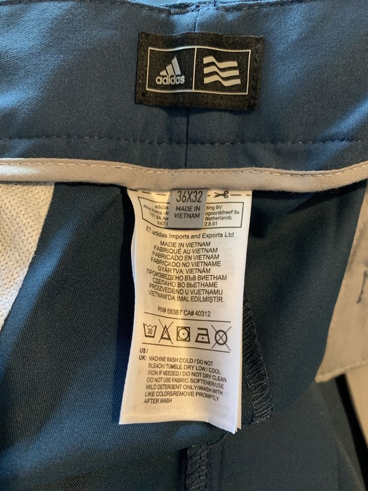 Calcas Para o Golf ADIDAS Novas 3 cores pretas cinzas e azul