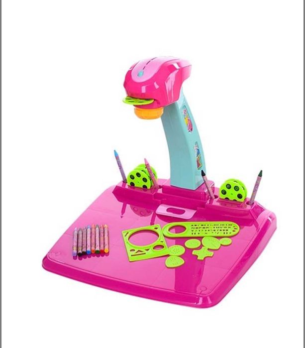 Детский проектор для рисования розовый