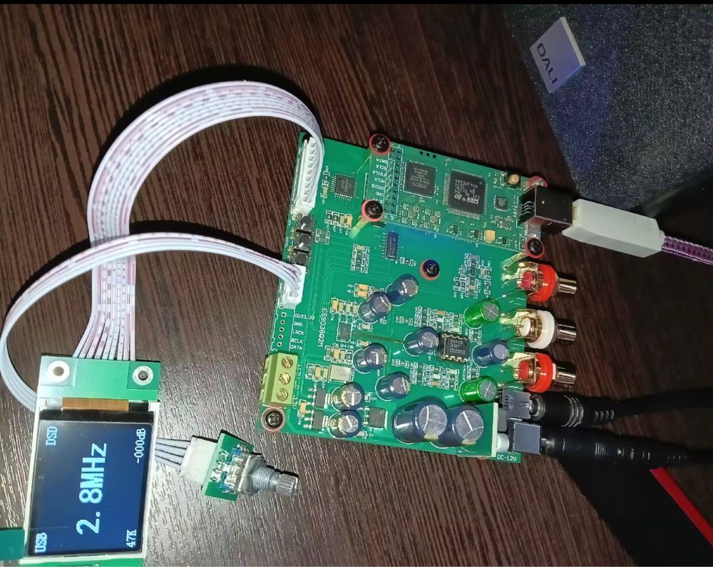 ЦАП ES9038Q2m декодер i2s spdif usb Amanero dsd audio hi fi Sabre ESS