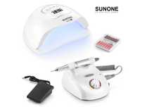 ZESTAW do paznokci hybryd manicure Lampa 90W i Frezarka 40W SUNONE