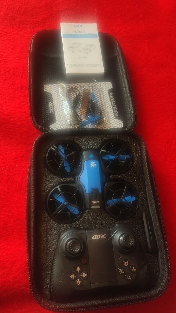 Mini Drone V8, 1080P, azul, 1 bateria