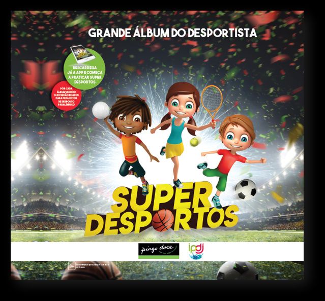 Venda cartas da colecção "Super Desportos" do Pingo Doce