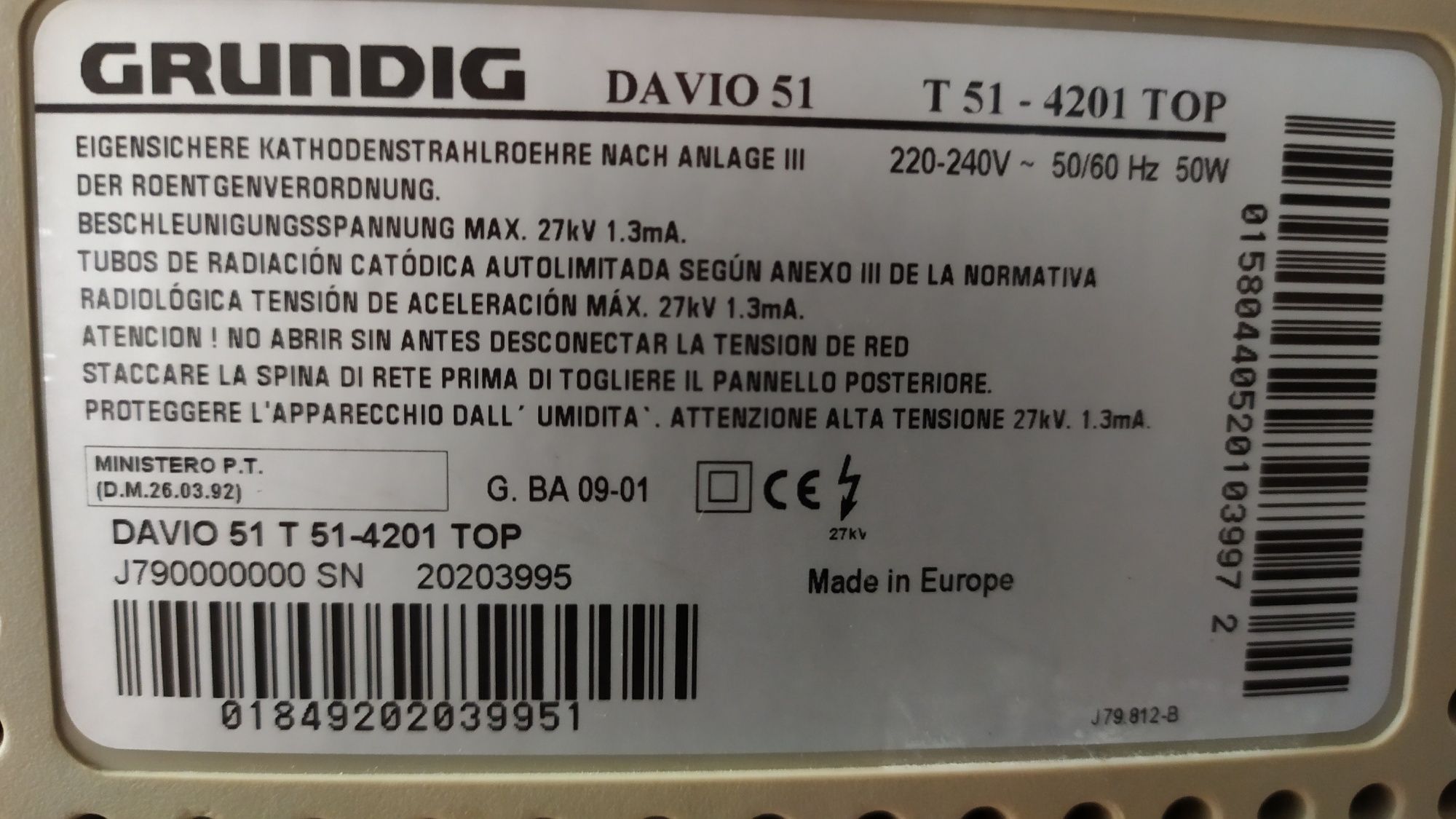 Tv/Monitor Grunding Davio51 - 10€ !