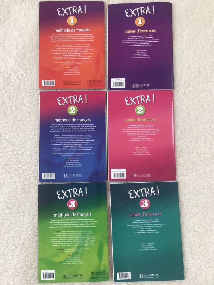 Podręczniki język francuski - EXTRA! 1-3, hachette, poziom A1-B1