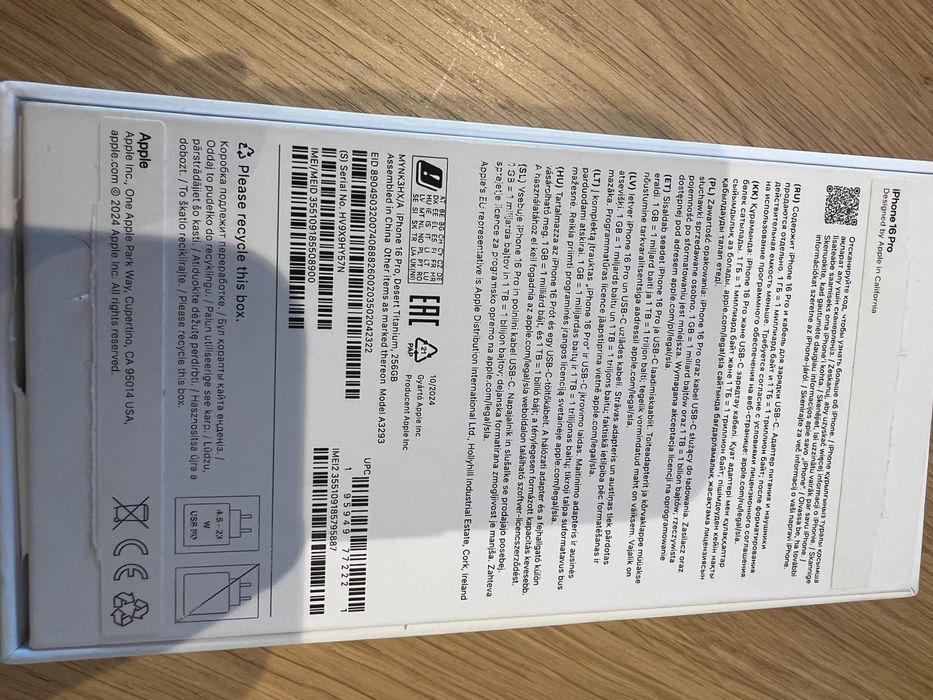 iPhone 16pro 256GB nowy
