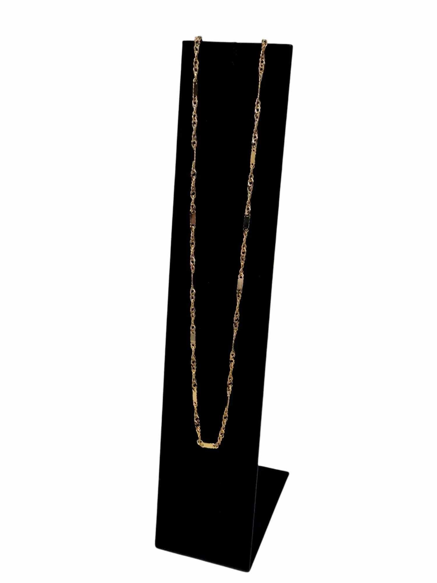 Przepiękny złoty łańcuszek p.585 45cm
