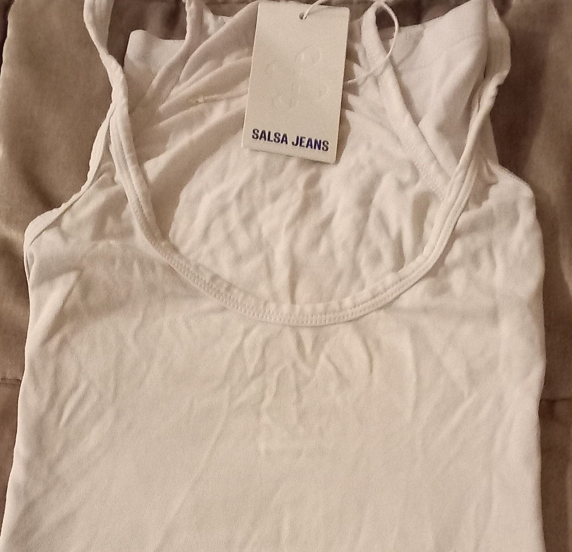Top S(Salsa)Algodão Branco