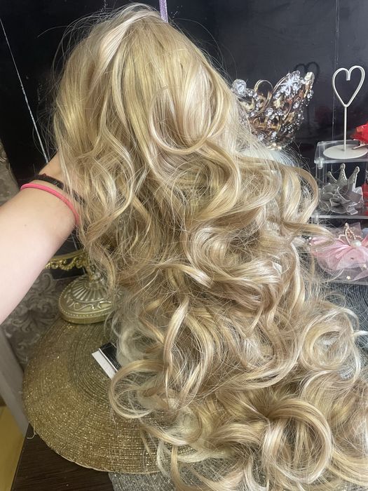 Шиньон хвіст накладний , хвіст на крабе 60 см, волосы термостойкие