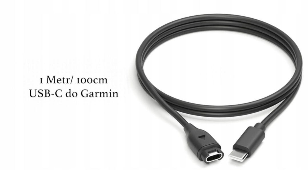 Przewód USB-C Do GARMIN FENIX Kabel Ładowarka 1 Metr TYP C USBC