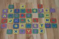 PUZZLE PIANKOWE - Litery (alfabet) i cyfry (literki i cyferki)